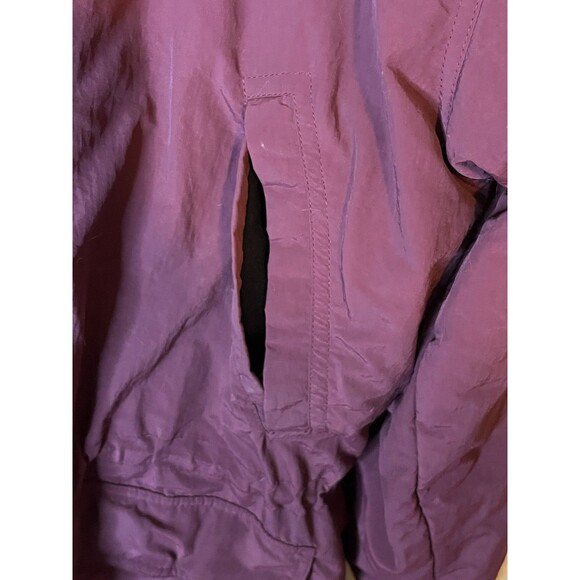 Vintage L.L. Bean Mens Medium Maroon Full Zip Up Jacket 100% Nylon Used - Picture 7 of 8